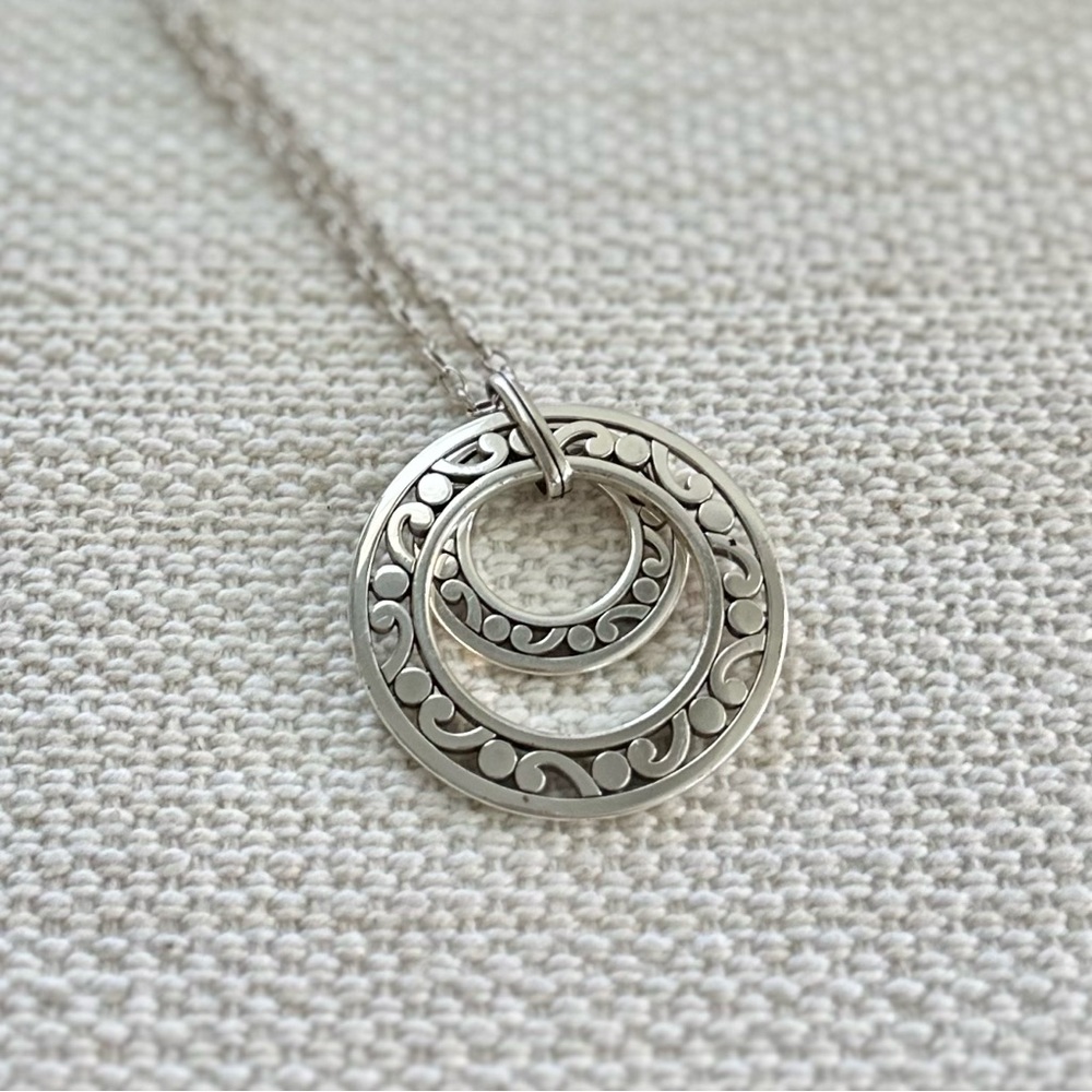 BRIGHTON Contempo Open Ring Convertible Long Necklace • JM3970 • Spin Rings - Picture 5 of 14